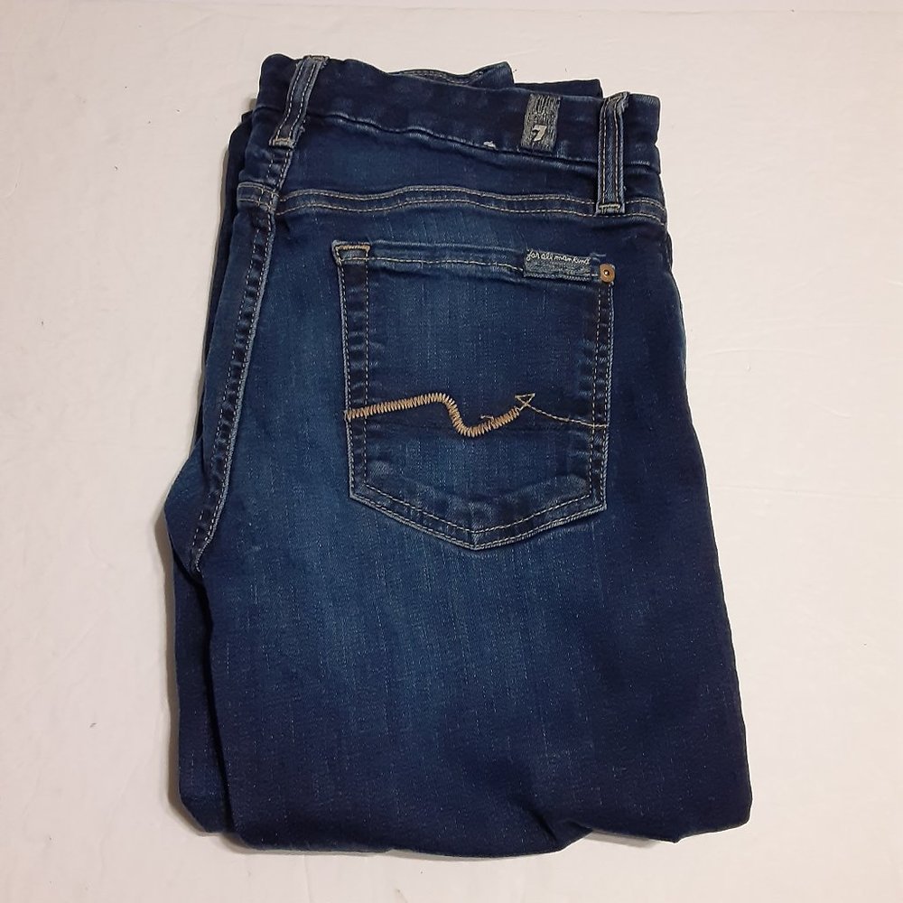 7 For All Mankind Women's Karah Bootcut Dark Wash Jeans 28